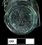 Olive oil bottle seal molded  SUPERFINE OLIVE OIL/W.F. NARTIGUE/BORDEAUX/CLARIFIED, from 18FR134.